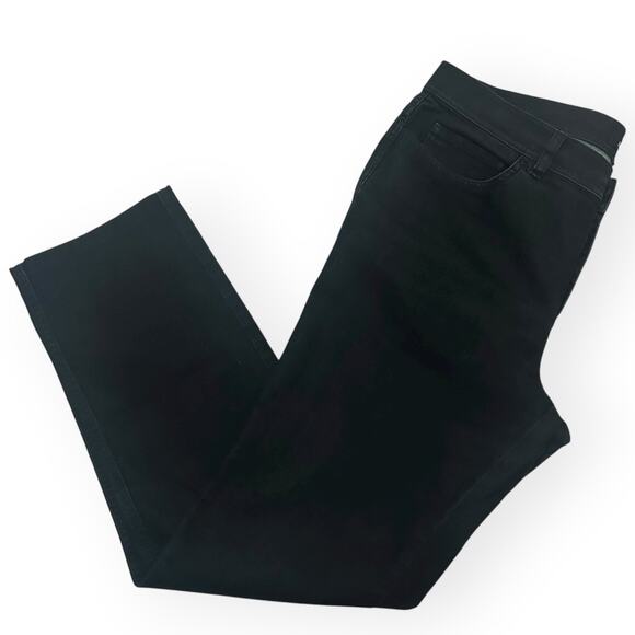 LAFAYETTE 148 NEW YORK Mid Rise Black Skinny Jeans Denim Slim Dyed Stretch 12 - Picture 5 of 10